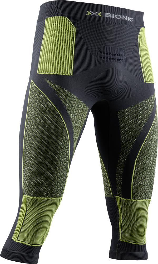 X-BIONIC Men Energy Accumulator 4.0 Pants 3/4 charcol/yellow XXL