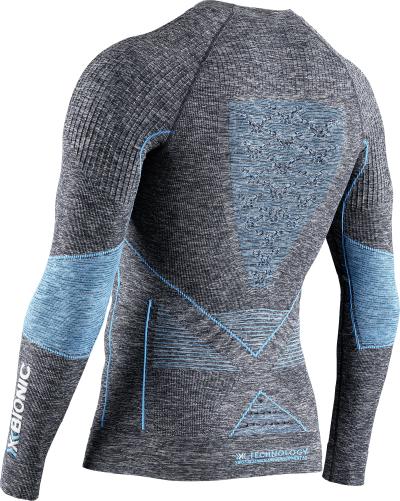 X-BIONIC Men Energy Accumulator 4.0 Melange Shirt LG SL grey dark grey melange/blue XL Produktbild 1