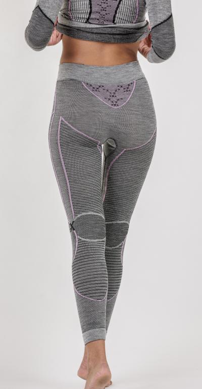 X-BIONIC Women Merino Pants black/grey/ magnolia L Produktbild 2