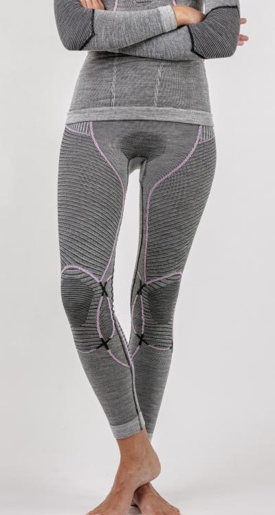 X-BIONIC Women Merino Pants black/grey/ magnolia L Produktbild 3