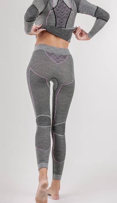 X-BIONIC Women Merino Pants black/grey/ magnolia L Produktbild 4