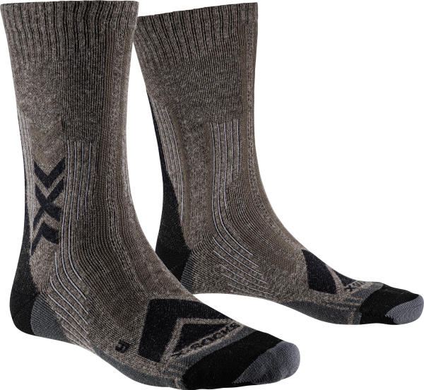 X-SOCKS Unisex Hike Perform Merino Crew brown/black 35-38
