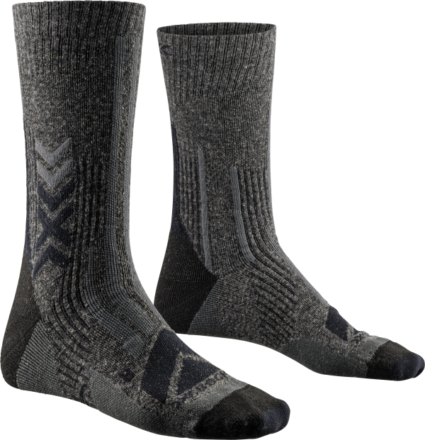 X-SOCKS Unisex Hike Perform Merino Crew black/charcoal 39-41