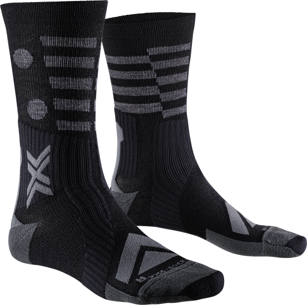 X-SOCKS Gravel Perform Merino Crew black/charcoal 35-38