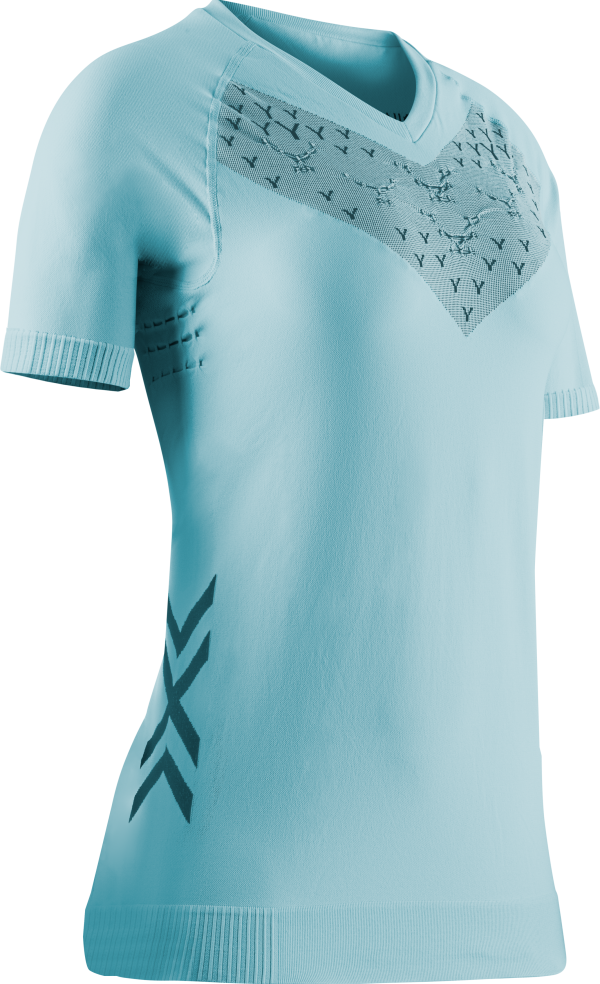 X-BIONIC Women Twyce Run Shirt SH SL clearwater/black XS