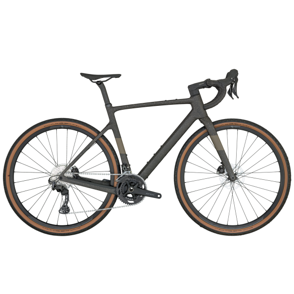 Scott Addict Gravel 40 black - Carbon Brown - L