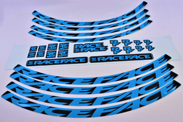 Race Face Decal Kit Next SL 26/ARC & AR 25-27 one size neon blue