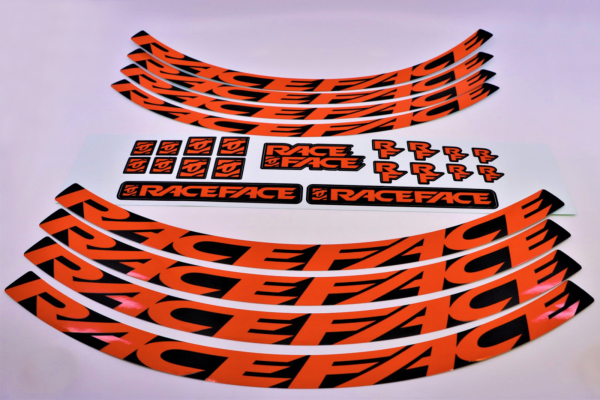 Race Face Decal Kit Turbine R 30/ARC 30/AR 30 one size orange