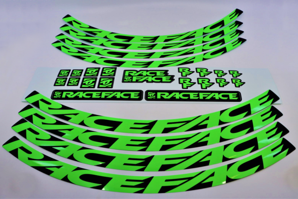 Race Face Decal Kit Turbine R 30/ARC 30/AR 30 one size neon green