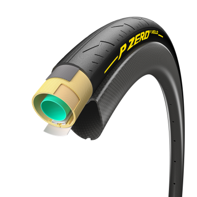 Pirelli P Zero Velo Tubular Coll&eacute; 700x25c yellow Produktbild 1