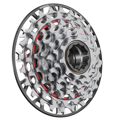 SRAM Cassette XS-797 XX DH Transmission AXS 7sp XD 10-24t black/silver Produktbild 1