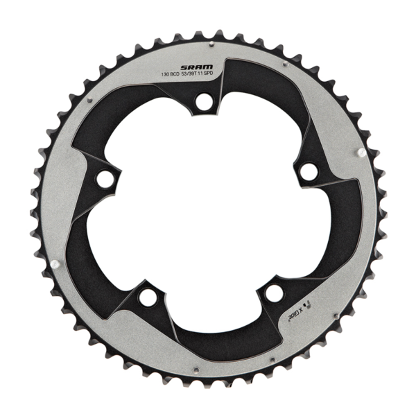 SRAM Chainring Red22 110 BCD Non-/Hidden-Bolt (50-34) 110x50T falcon grey