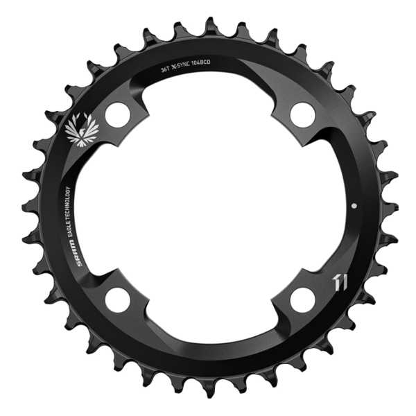 Sram Chainring Eagle CNC Alu X-Sync2 104 BCD 104x34T black