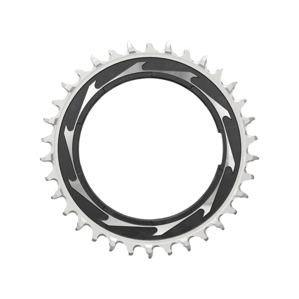 SRAM Chainring Eagle AXS Transmission Power Meter Threaded 0mm Offset 38T black/silver