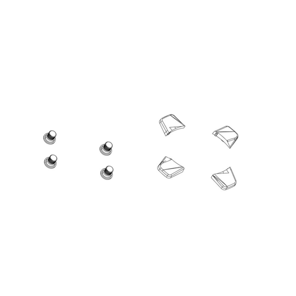 SRAM Chainring Bolt KIT 4X1 M8.5X7/M8.5X5 Steel QTY 4 one size black