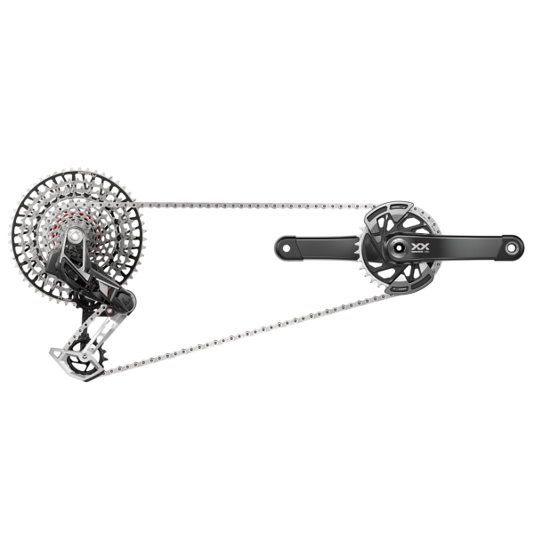 SRAM Groupset XX Eagle AXS Transmission 165mm/32t black/silver