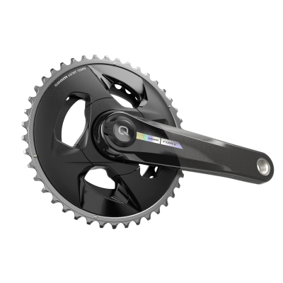 Quarq MY23 Power Meter Crankset Spindle Force AXS Wide 2x DUB 172.5mm/43/30t black/iridescent Produktbild 2