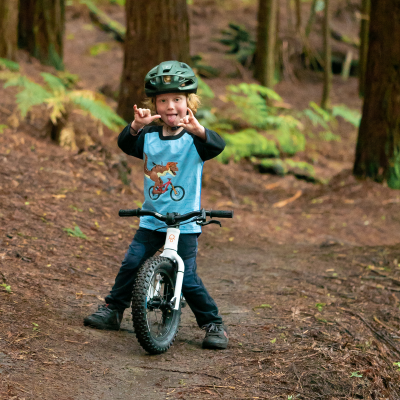 Kids Ride Shotgun Dino Windproof Kids MTB Jersey 6 Y blue Jungen Produktbild 1