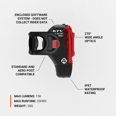 Lezyne KTV Pro+ AI Alert Rear one size black Produktbild 3