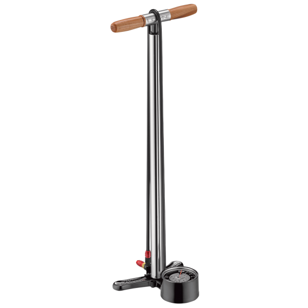 Lezyne Alloy HP Floor Drive 3.5 ABS1 Pro Tall one size silver gloss