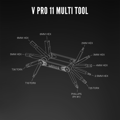 Lezyne V Pro 11 one size black Produktbild 2