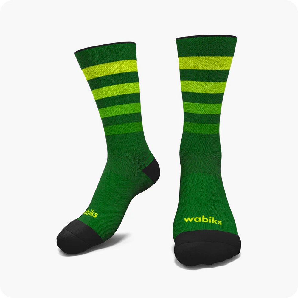 Socke Wabiks Stripes Verde (35-38)
