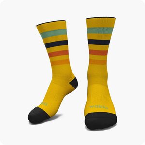 Socke Wabiks Stripes Amarillo (35-38)