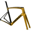 Ridley Noah Fast Disc 2024, L 587mm lang ohne Cockpit Mod. 24, R-NFD02Am, inkl. Gabel+H  Gold Schwarz Metallic 53 cm