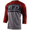 Troy Lee Designs Ruckus 3/4 Jersey Men S Bars Red Clay/Gray Heather Herren Red Clay/Gray Heather S