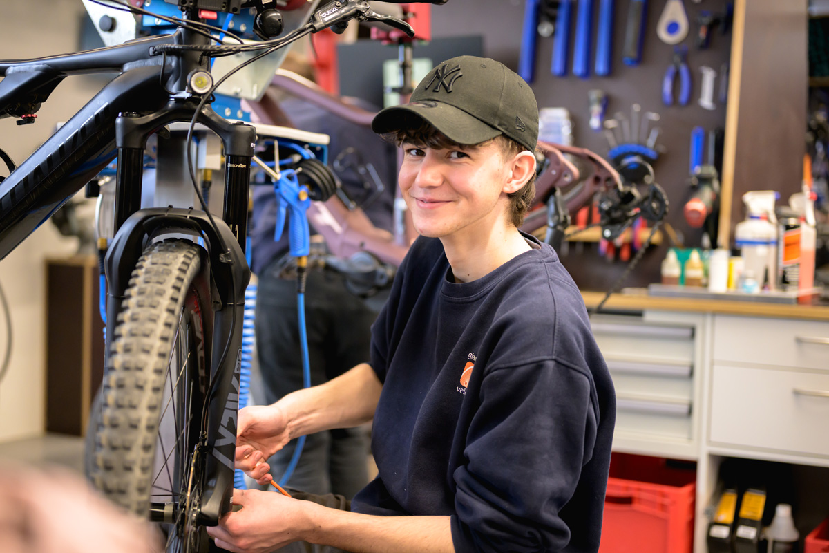 Werkstatt bei der Velothek